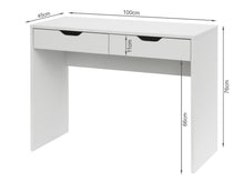 Load image into Gallery viewer, Schertz 100cm Computer Desk - White