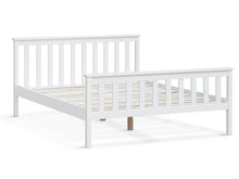 Load image into Gallery viewer, Andes double wooden bed frame - white