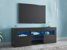 Load image into Gallery viewer, Atka 1.45m LED Entertainment Unit - Black