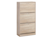 Load image into Gallery viewer, Matilda 3 Drawer Shoe Cabinet Storage Rack - Maple