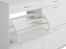 Load image into Gallery viewer, Rotoroa 6 Drawer Shoe Cabinet Storage Rack - White
