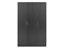 Load image into Gallery viewer, Bram 3 Door Wardrobe Cabinet - Black