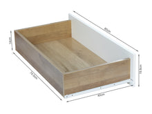 Load image into Gallery viewer, 22582 - Harris 2 Door Wardrobe with Drawers - Oak + White - Betalife