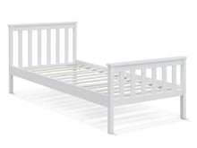 Load image into Gallery viewer, Andes Single Wooden Bed Frame - White