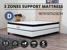Load image into Gallery viewer, 21494 - BetaLife 3 Zones Support Mattress - DOUBLE - Betalife