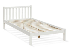 Load image into Gallery viewer, Baker King Single Wooden Bed Frame - White