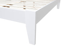 Load image into Gallery viewer, Meri Double Wooden Bed Frame - White

