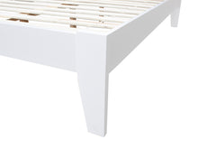 Load image into Gallery viewer, Meri Double Wooden Bed Frame - White