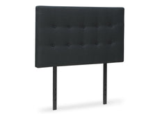 Load image into Gallery viewer, Susan King Single Fabric Upholstered Headboard - Black