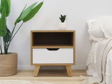 Load image into Gallery viewer, Schertz Wooden Bedside Table - Oak