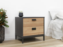 Load image into Gallery viewer, Morris Wooden Bedside Table - Oak