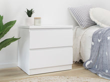 Load image into Gallery viewer, Tongass Wooden Bedside Table - White