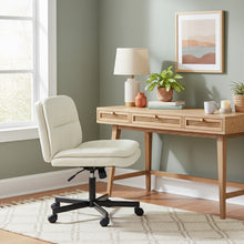 Load image into Gallery viewer, Israel Cross Legged Office Chair - Ivory