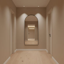 Load image into Gallery viewer, Archie Metal Arched Full Length Mirror - Black (T=0.076m - 14.7kg)