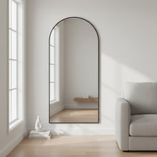 Load image into Gallery viewer, Archie Metal Arched Full Length Mirror - Black (T=0.076m - 14.7kg)