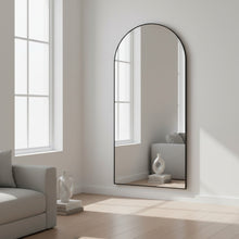 Load image into Gallery viewer, Archie Metal Arched Full Length Mirror - Black (T=0.076m - 14.7kg)