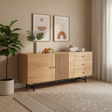 Load image into Gallery viewer, Tarkine 1.6m Sideboard Buffet Table - Oak