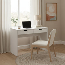 Load image into Gallery viewer, Schertz 100cm Computer Desk - White