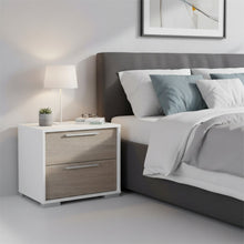 Load image into Gallery viewer, Waipoua Bedside Table Nightstand - GREY OAK