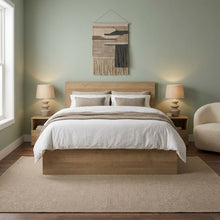 Load image into Gallery viewer, Harris Queen Bed Frame with Storage - Oak