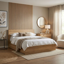 Load image into Gallery viewer, Harris Super King Bed Frame with Storage - Oak