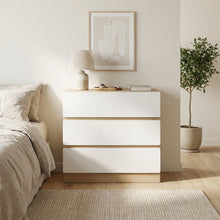 Load image into Gallery viewer, Harris 3 Drawers Tallboy - Oak + White