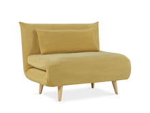 Load image into Gallery viewer, Hastings 1 Seater Fold-Out Sofa Bed - Yellow