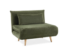 Load image into Gallery viewer, Hastings 1 Seater Fold-Out Sofa Bed - Green