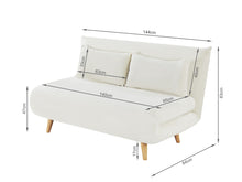 Load image into Gallery viewer, Hastings 2 Seater Fold-Out Sofa Bed - Beige