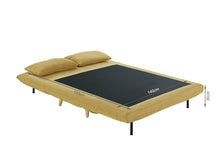 Load image into Gallery viewer, Hastings 2 Seater Fold-Out Sofa Bed - Yellow
