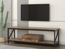 Load image into Gallery viewer, Atlas 1.4m Entertainment Unit with Drawer - Rustic Brown