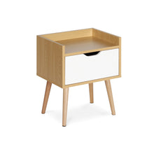 Load image into Gallery viewer, Tomi Bedside Table - Maple + White