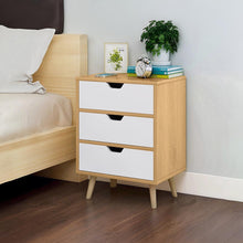 Load image into Gallery viewer, Drew Bedside Table - Maple + White