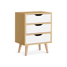 Load image into Gallery viewer, Drew Bedside Table - Maple + White