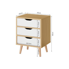 Load image into Gallery viewer, Drew Bedside Table - Maple + White