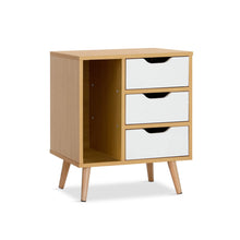 Load image into Gallery viewer, Luca Bedside Table - Maple + White
