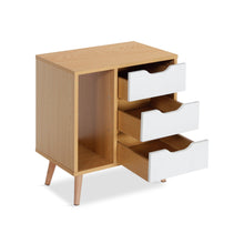 Load image into Gallery viewer, Luca Bedside Table - Maple + White