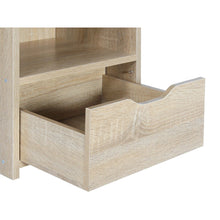 Load image into Gallery viewer, Vivian Bedside Table with Shelves - Oak