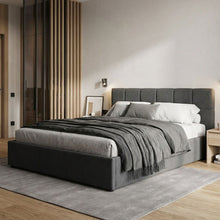 Load image into Gallery viewer, Elizabeth Queen Gas Lift Bed Frame - Dark Grey