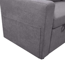 Load image into Gallery viewer, Amy 3 Seater Sofa Bed with Storage - Light Grey