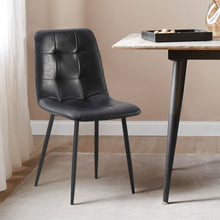 Load image into Gallery viewer, David PU Leather Dining Chair - Set of 4 - Black