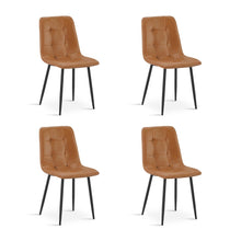 Load image into Gallery viewer, David PU Leather Dining Chair - Set of 4 - Orange