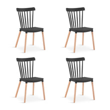 Load image into Gallery viewer, Cooper Dining Chair - Set of 4 - Black + Oak