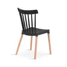 Load image into Gallery viewer, Cooper Dining Chair - Set of 4 - Black + Oak