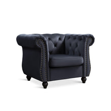 Load image into Gallery viewer, Emily Velvet Occasional Chair - Black