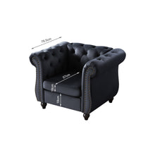 Load image into Gallery viewer, Emily Velvet Occasional Chair - Black