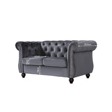 Load image into Gallery viewer, Emily Velvet 2 Seater Sofa – Grey