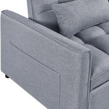 Load image into Gallery viewer, Vida 2 Seater Sofa Bed - Grey