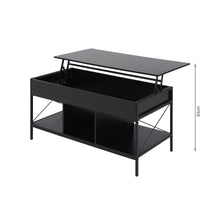 Load image into Gallery viewer, Vault Lift-Top Storage Coffee Table - Black