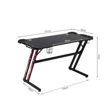 Load image into Gallery viewer, Vortex 120cm Gaming Desk - Carbon Black